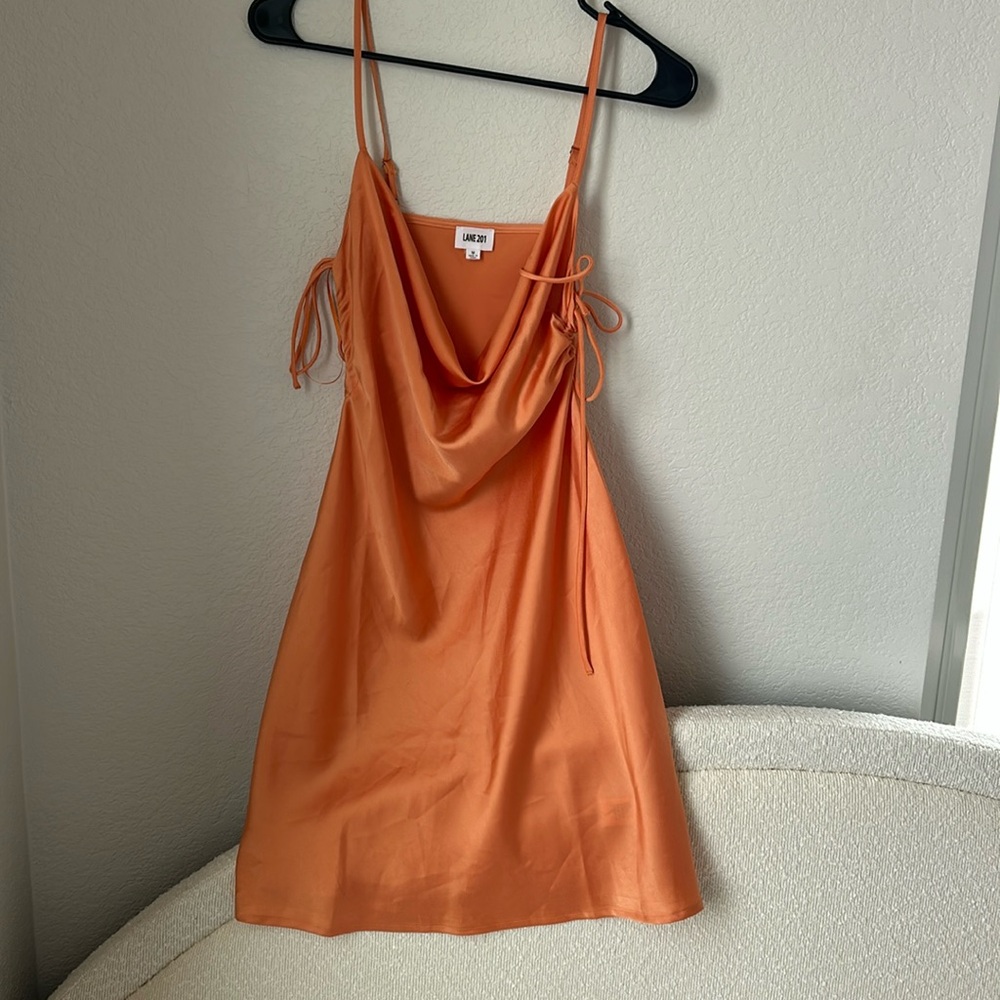 Lane 201 size medium orange mini dress
